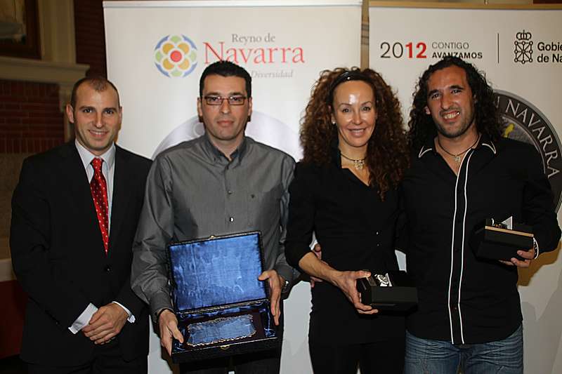 El M.I. Ayuntamiento de Corella, Mar&iacute;a Garai y Adri&aacute;n Gonz&aacute;lez premiados en la Gala del P&aacute;del Navarro 2011